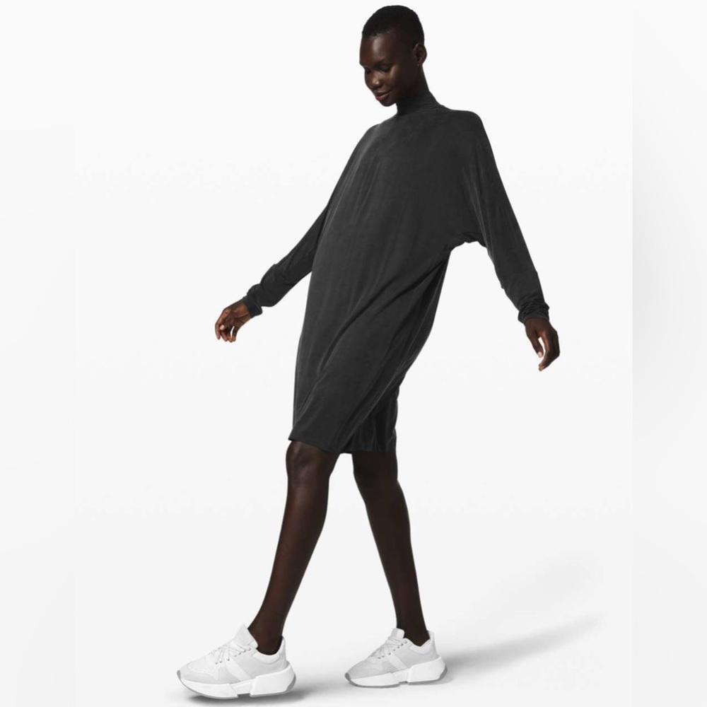 Lululemon Lab Cupro Vindur Dress in Black Size XS - Picture 9 of 9